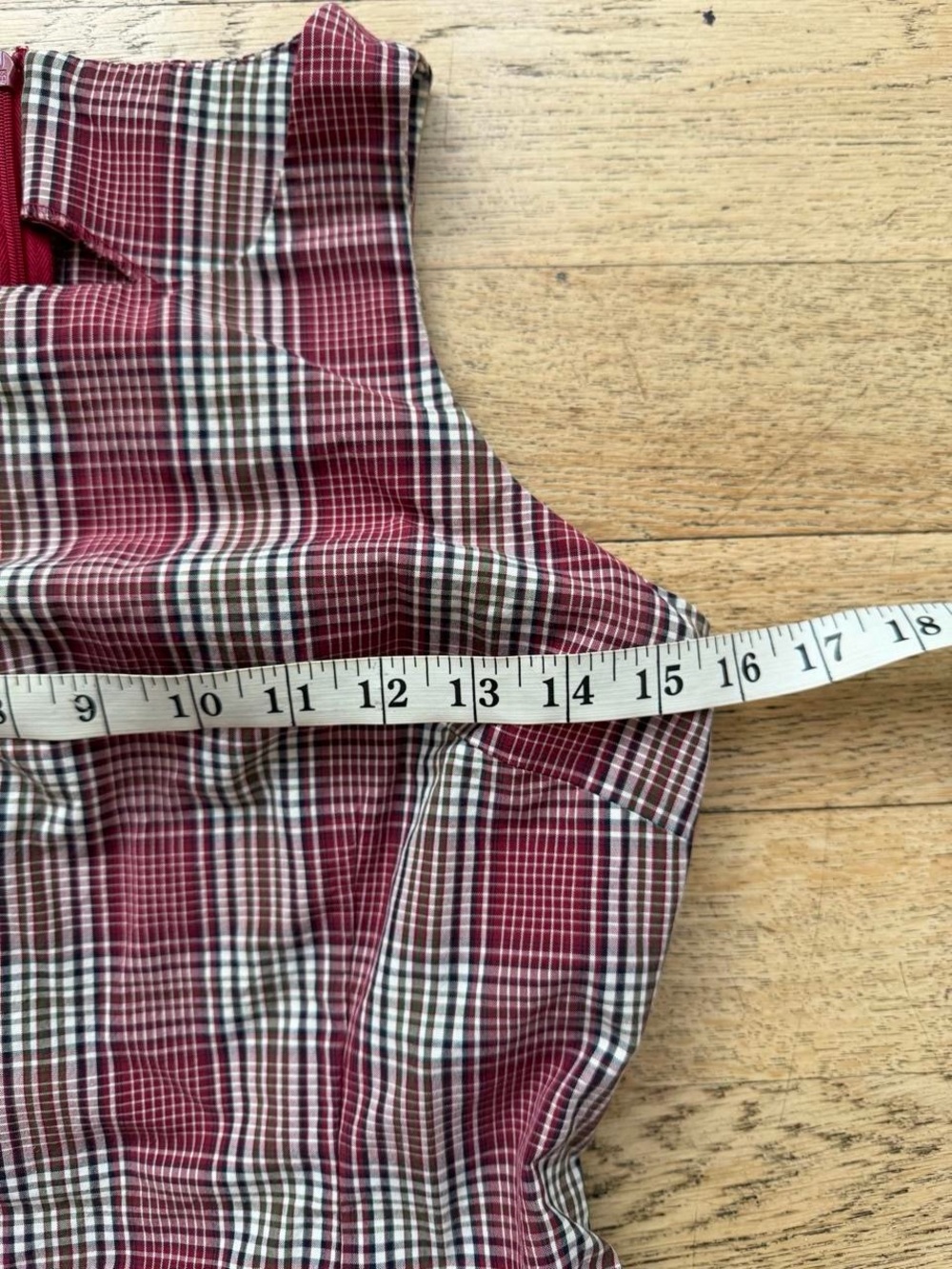 Vintage Esprit Plaid Mini Dress 90s Minimalist Preppy Model Off Duty - Picture 5 of 6
